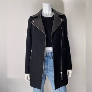 MACKAGE Phyllis Wool Blend Coat in Black